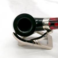 Peterson Dracula 01 Smooth Ebony Nickel Mounted Fishtail Pipe (PE2325)