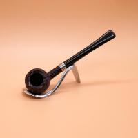 Peterson Junior Rusticated Acorn Nickel Mounted Fishtail Pipe (PE2651)