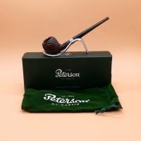 Peterson Junior Rusticated Acorn Nickel Mounted Fishtail Pipe (PE2651)