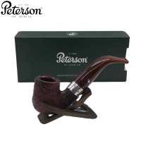 Peterson Irish Harp 338 Sandblasted Silver Mounted Fishtail Pipe (PE2689)