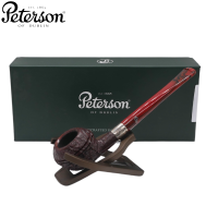 Peterson Irish Harp 411 Rustic Silver Mounted Fishtail Pipe (PE2693)