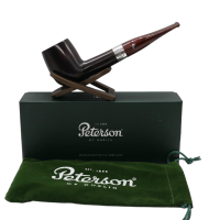 Peterson Irish Harp 106 Smooth Silver Mounted Fishtail Pipe (PE2717)