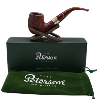 Peterson Irish Harp 69 Sandblast Silver Mounted Fishtail Pipe (PE2725)