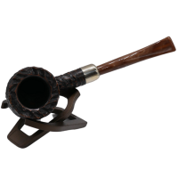 Peterson Derry Rustic 605 Nickel Mounted Fishtail Pipe (PE2767)