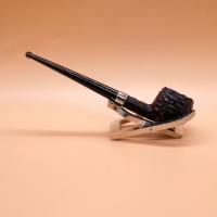 Peterson Junior Rusticated Prince Nickel Mounted Fishtail Pipe (PE2911)