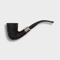 Peterson Irish Made Army 128 Rustic Nickel Mounted Fishtail Pipe (PE3052)