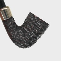 Peterson Irish Made Army 128 Rustic Nickel Mounted Fishtail Pipe (PE3052)