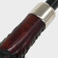 Peterson Irish Made Army 128 Rustic Nickel Mounted Fishtail Pipe (PE3052)