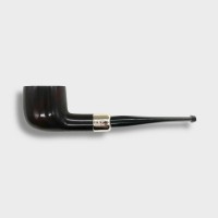 Peterson Irish Made Army 608 Smooth Heritage Nickel Mounted Fishtail Pipe (PE3053)