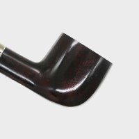 Peterson Irish Made Army 608 Smooth Heritage Nickel Mounted Fishtail Pipe (PE3053)