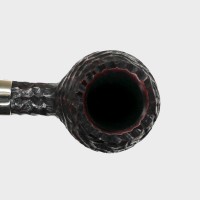 Peterson Irish Made Army 406 Rustic Nickel Mounted Fishtail Pipe (PE3068)