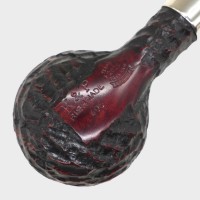 Peterson Irish Made Army 406 Rustic Nickel Mounted Fishtail Pipe (PE3068)