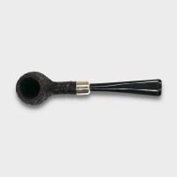 Peterson Irish Made Army 85 Rustic Nickel Mounted Fishtail Pipe (PE3081)