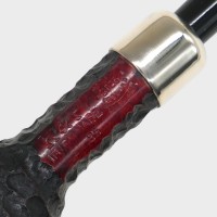 Peterson Irish Made Army 85 Rustic Nickel Mounted Fishtail Pipe (PE3081)