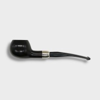 Peterson Irish Made Army 406 Smooth Heritage Nickel Mounted Fishtail Pipe (PE3083)
