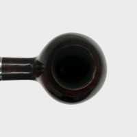 Peterson Irish Made Army 406 Smooth Heritage Nickel Mounted Fishtail Pipe (PE3083)