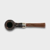 Peterson Derry Rustic X105 Nickel Mounted 9mm Filter Fishtail Pipe (PE3097)