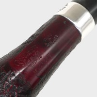 Peterson Sherlock Holmes Mycroft Sandblast Silver Mounted P Lip Pipe (PE3102)