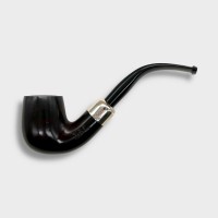 Peterson Irish Made Army 160 Smooth Heritage Nickel Mounted Fishtail Pipe (PE3138)