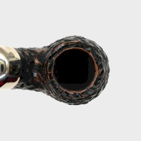 Peterson Derry Rustic 221 Nickel Mounted 9mm Filter Coffee Fishtail Pipe (PE3144)
