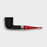 Peterson Dracula 120 Rusticated Ebony Nickel Mounted Fishtail Pipe (PE3181)