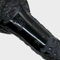 Peterson Dracula 120 Rusticated Ebony Nickel Mounted Fishtail Pipe (PE3181)