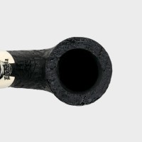 Peterson Dracula 01 Sandblasted Ebony Nickel Mounted 9mm Fishtail Pipe (PE3182)