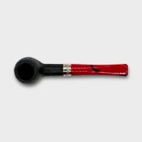 Peterson Dracula 87 Sandblasted Ebony Nickel Mounted 9mm Fishtail Pipe (PE3195)