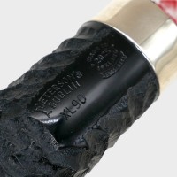 Peterson Dracula XL90 Rusticated Ebony Nickel Mounted Fishtail Pipe (PE3197)