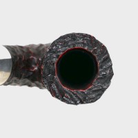 Peterson Sherlock Holmes Original Rustic Silver Mounted P Lip Pipe (PE3208)