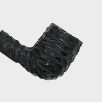 Peterson Dracula XL05 Rusticated Ebony Nickel Mounted Fishtail Pipe (PE3224)