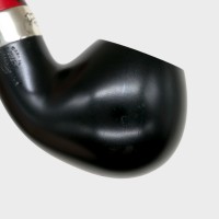 Peterson Dracula 03 Smooth Ebony Nickel Mounted Fishtail Pipe (PE3231)