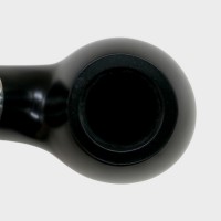 Peterson Dracula 03 Smooth Ebony Nickel Mounted Fishtail Pipe (PE3231)