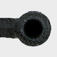 Peterson Dracula 80s Rusticated Ebony Nickel Mounted Fishtail Pipe (PE3232)