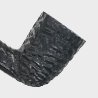 Peterson Dracula 120 Rusticated Ebony Nickel Mounted Fishtail Pipe (PE3292)