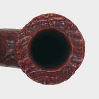 Peterson Irish Harp 05 Sandblast Cumberland Bent Silver Mounted Fishtail Pipe (PE3294)