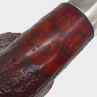 Peterson Irish Harp 05 Sandblast Cumberland Bent Silver Mounted Fishtail Pipe (PE3294)