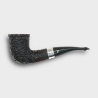 Peterson Sherlock Holmes Mycroft Rustic Silver Mounted P Lip Pipe (PE3301)