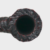 Peterson Sherlock Holmes Mycroft Rustic Silver Mounted P Lip Pipe (PE3301)