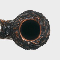 Peterson Derry Rustic 999 Nickel Mounted 9mm Filter Fishtail Pipe (PE3305)