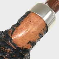 Peterson Derry Rustic 999 Nickel Mounted 9mm Filter Fishtail Pipe (PE3305)