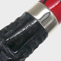 Peterson Dracula XL90 Rusticated Ebony Nickel Mounted Fishtail Pipe (PE3316)