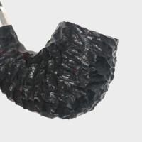 Peterson Sherlock Holmes Professor Rustic Silver Mounted P Lip Pipe (PE3319)