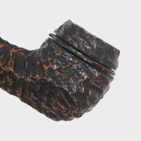 Peterson Derry Rustic 150 Nickel Mounted 9mm Filter Fishtail Pipe (PE3322)