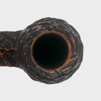 Peterson Derry Rustic 150 Nickel Mounted 9mm Filter Fishtail Pipe (PE3322)
