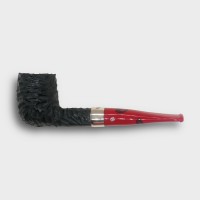 Peterson Dracula XL105 Rusticated Ebony Nickel Mounted Fishtail Pipe (PE3324)