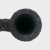 Peterson Dracula XL105 Rusticated Ebony Nickel Mounted Fishtail Pipe (PE3324)