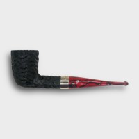 Peterson Dracula 120 Rusticated Ebony Nickel Mounted Fishtail Pipe (PE3331)