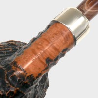 Peterson Derry Rustic 127 Nickel Mounted Fishtail Pipe (PE3335)