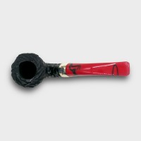 Peterson Dracula B10 Rusticated Ebony Nickel Mounted Fishtail Pipe (PE3336)